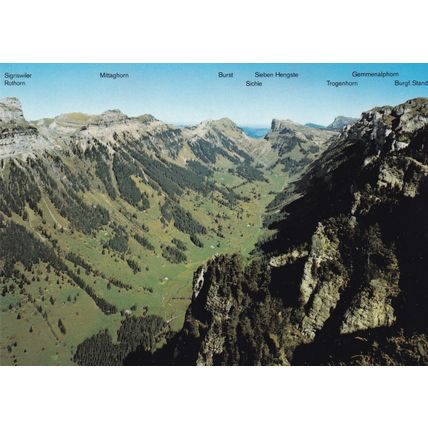 Niederhorn Switzerland Postcard unused VGC