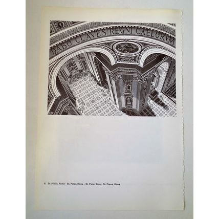 ESCHER print ST PETER ROME Vintage 60S Orig Graphic Poster optic wall art Gift