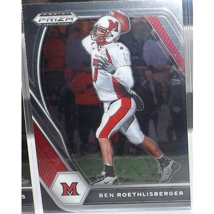 2021 Prizm Draft Picks BEN ROETHLISBERGER (Miami Ohi/Steelers) Base Parallel #23