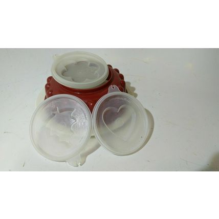 vintage tupperware jelly mold jellymold mould reusable xmas heart love flower