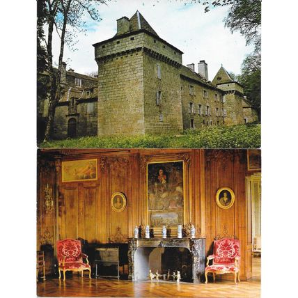 48 - CHATEAU DE LA BAUME - 2 CARTES POSTALES