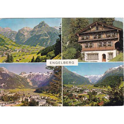 Engelberg Switzerland Postcard posted 1969 creased