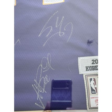 Kobe Bryant #24 Los Angeles Lakers Jersey with 5 Signatures