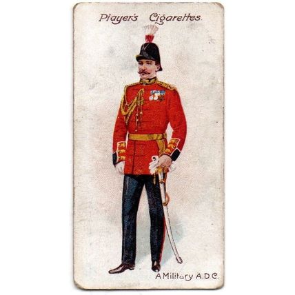PLAYER'S CIGARETTE CARD CEREMONIAL & COURT DRESS 1911 No 25 A.D.C. TO THE KING