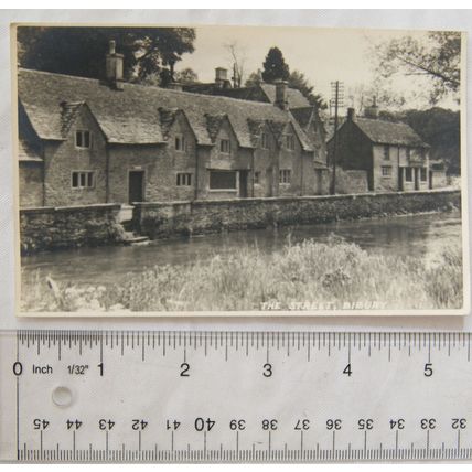 vintage postcard The Street, Bibury
