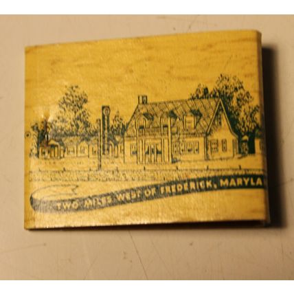 VTG MATCH BOOK Restaurant Motel Advertising Collectors Gift MASSER'S HWY 40