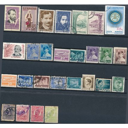 737 Stamp Selection - Romania - Used Hinged & Cancelled to Order
