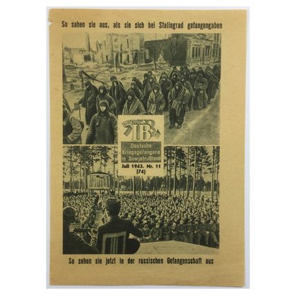 Original WW2 Russian/Soviet Air Drop Leaflet. - Code 2622. - 1943.