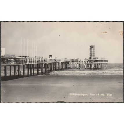 Pier, Scheveningen, 19 Mei 1961 - Van der Hoek Foto Briefkaart