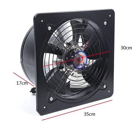 12 Inch Exhaust Fan Wall Mount Ventilation Extractor Blower Greenhouse Fans and