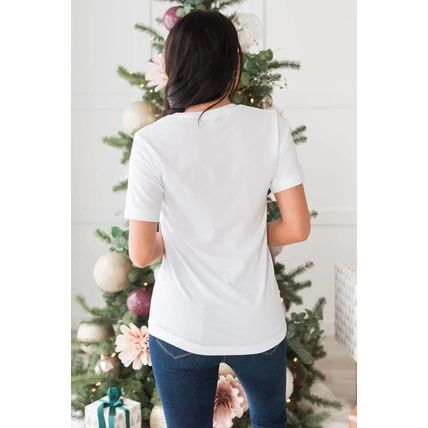 White Christmas Tree Graphic Tee