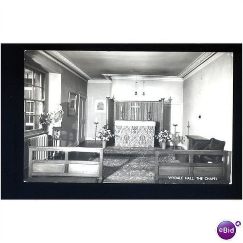 Yorkshire WYDALE HALL Chapel Postcard