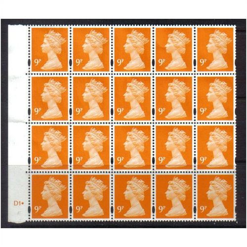 2005 GB 9P DEFINITIVE BLOCK MNH