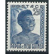 Papua & New Guinea 1952 SG3 2d Blue Fine Mounted Mint ... .