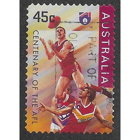 AUS 1996 45c(S/A) 'CENTENARY OF THE AFL' FINE USED (EBID63-091)
