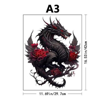 Flying Dragon Kids Adult Wooden Puzzle 28 CM*40 CM 180 PCs Animal jigsaw Puzzle