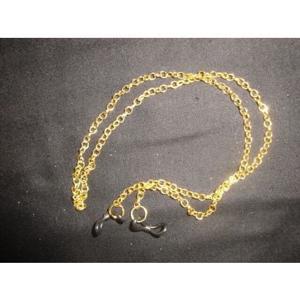 Gold plated 50cm Cable chain strap for driving reading sunglasses teen adult