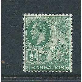 barbados stamps sg171 sg 171 hm yellowish gum
