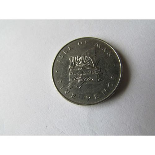 1976 QUEEN ELIZABETH II ISLE OF MAN FIVE PENCE FREE POST. AX