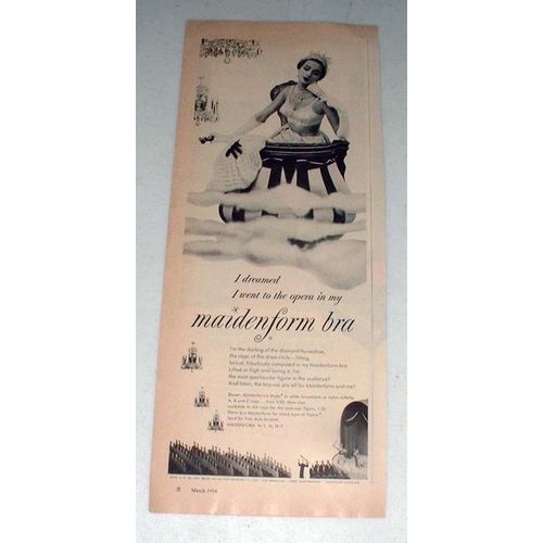 1954 Maidenform Etude Bra Ad - Dreamed Opera