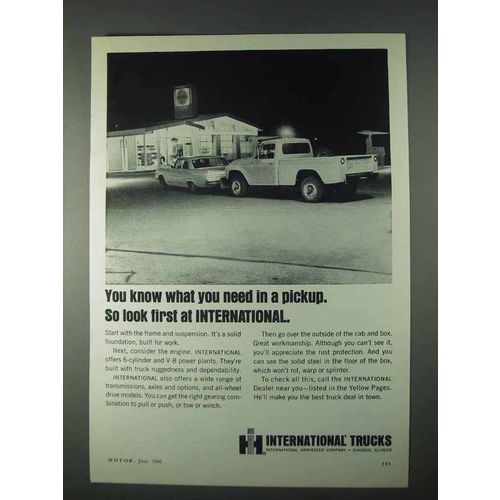 1966 International Harvester Pickup Truck Ad - You Know