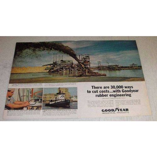 1966 Goodyear Ad - Hose; Drive Belt; Rubber Fenders