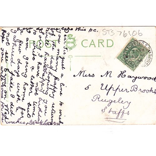 Greetings from Uttoxeter Staffordshire Postcard (STS76106)
