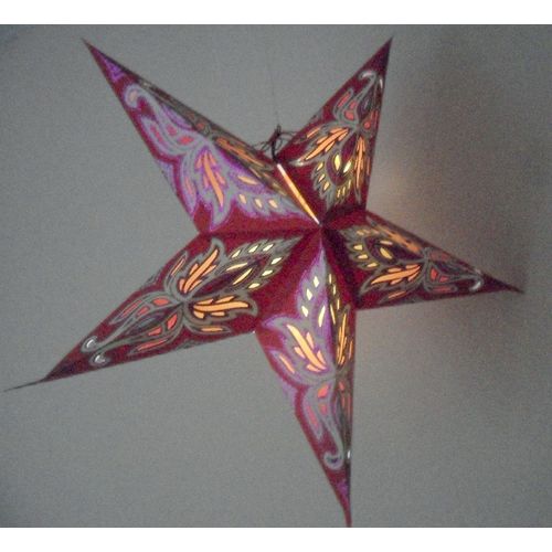 Weihnachtsstern, Papiersterne als Leuchtsterne, Ø60cm, Adventsstern, schöne Weih