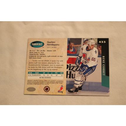 Rene Corbet 1993/94 Parkhurst EMERALD ICE NO. 433