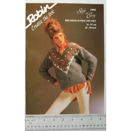 Vintage: Robin 14003 sweater, brushed super chunky