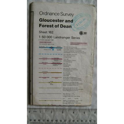 1987 OS Landranger map Sheet 162 Gloucester & Forest of Dean, 2nd series updated