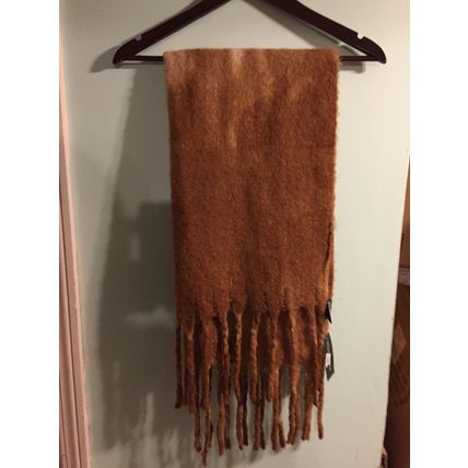 Steve Madden Tie-Dyed Scarf Tan One Size 20'x80"