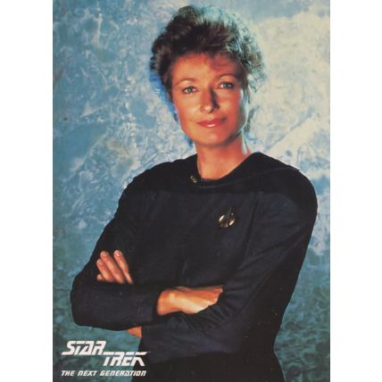 Diana Maldaur Ships Medic Star Trek The Next Generation Postcard