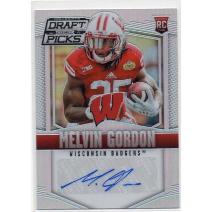 DRAFT PICKS MELVIN GORDON ROOKIE AUTO REFRACTOR