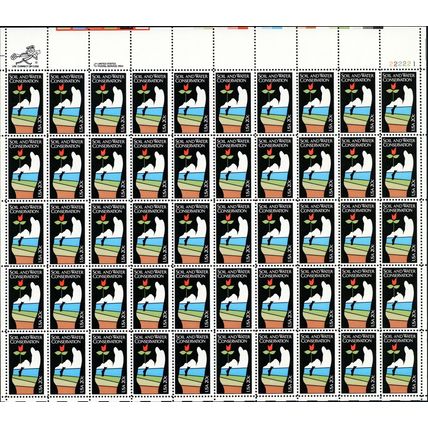 Soil & Water Conservation Sheet of Fifty 20 Cent Postage Stamps Scott 2074
