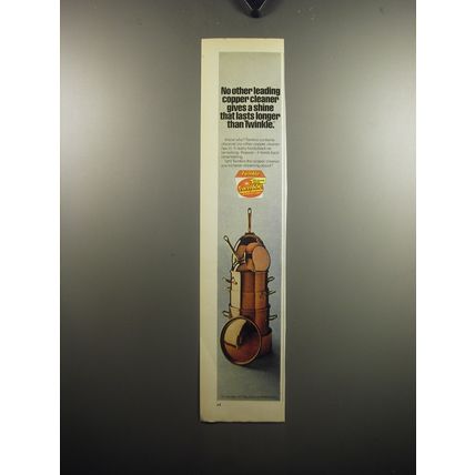 1973 Twinkle Copper Cleaner Ad - No other leading copper cleaner gives a shine