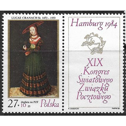 1984 Michel 2990 - MNH (**) - with tab
