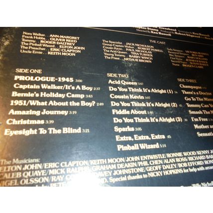 1975 THE WHO's TOMMY Double Album! Elton! Tina! Clapton! $10.00 obo!