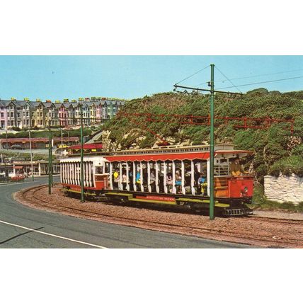 Electric Tram - Douglas - Isle of Man Postcard Manx Electric Railway