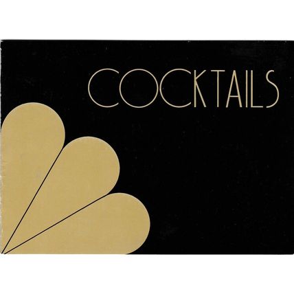 Rothschilds Cocktails upstairs Drinks Menu card unused VGC
