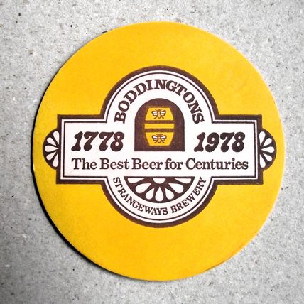 BODDINGTONS British Beer Collectors Society Coaster - Great Condition