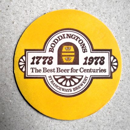 BODDINGTONS British Beer Collectors Society Coaster - Great Condition