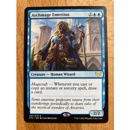 Magic the Gathering MTG CCG: Strixhave: School of Mages # 37 Archmage Emeritus