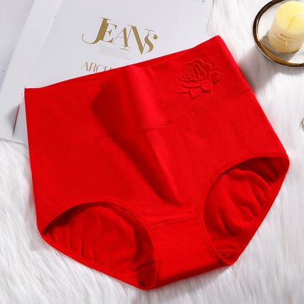 Pure Cotton High Waist Women's Panties Postpartum High Waist Belly Up Hips Plus