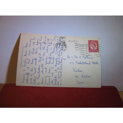 MIDLAND HOTEL, ST PETER'S SQUARE MANCHESTER, LANCASHIRE used postcard 1962 pm =