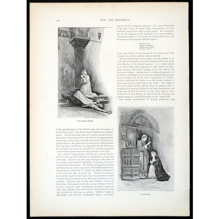 DEATH OF BECKET 1893 William Henry Margetson - Becket VICTORIAN PRINT PAGE