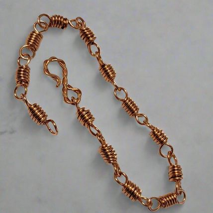Handmade Copper Wire Work Unisex Style Chain Bracelet