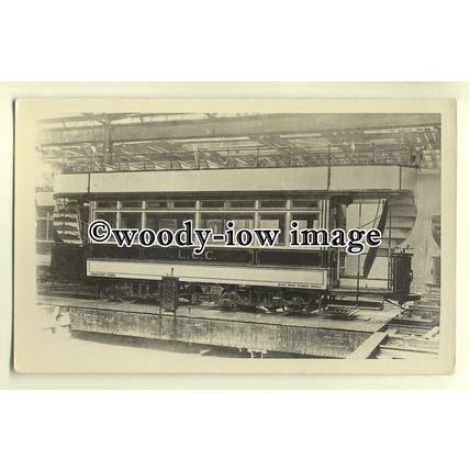 tm5275 - London County Council Tram in Depot Shed - photograph