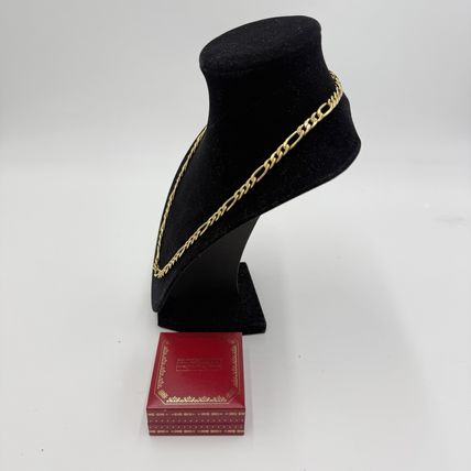 14k Italy Gold Fígaro Chain Necklace 21”L 8.81 g 5mm Wide Yellow Gold