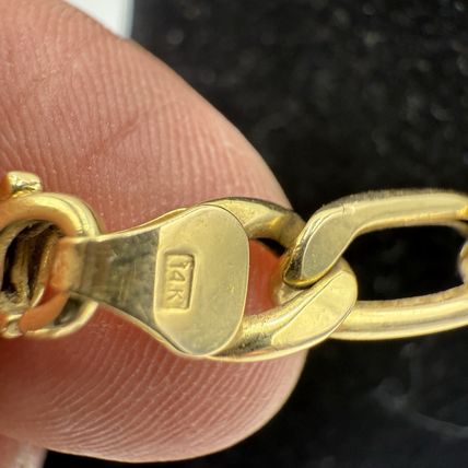 14k Italy Gold Fígaro Chain Necklace 21”L 8.81 g 5mm Wide Yellow Gold